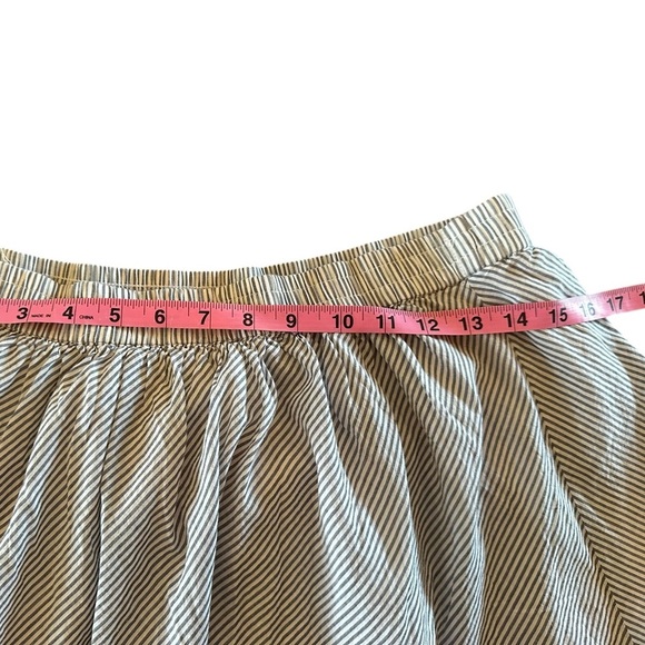 Women’s GAP Navy / White  Cotton Seersucker Skirt Size Medium - Picture 3 of 6